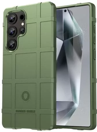 Θήκη Κινητού 360 Full Cover για Samsung Galaxy S25 Ultra Πλαστικό με Προστασία Κάμερας Πράσινο