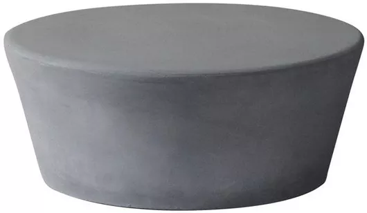 Τραπεζάκι Σαλονιού Woodwell Concrete Στρογγυλό Cement 75x30cm Γκρι