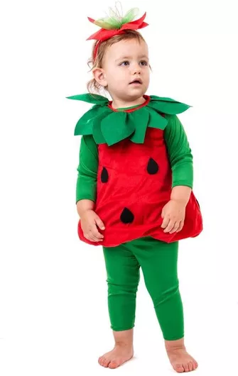 Αποκριάτικη Στολή Bebe Κορίτσι Φραουλίτσα για 18+ Μηνών