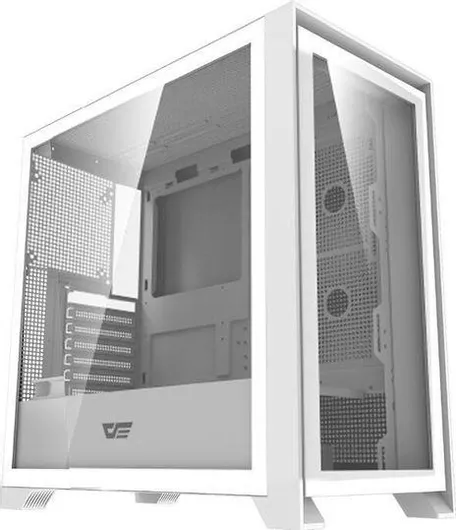 Κουτί Υπολογιστή Darkflash Drx90 Γυάλινη Gaming Midi Tower με Πλαϊνό Παράθυρο Λευκό
