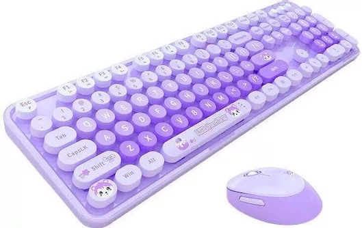 Πληκτρολόγιο & Ποντίκι Σετ Mofii Sweet Ασύρματο Αγγλικό US Μοβ