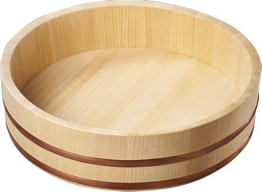 Ξύλινο Δοχείο Hangiri NISHAN3 36x9.2cm από Κυπαρίσσι Sawara