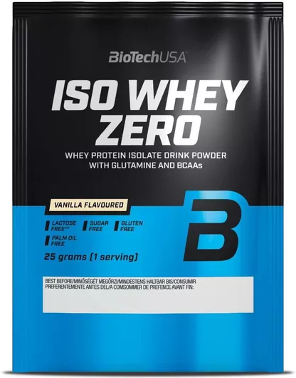 Biotech USA Iso Whey Zero Πρωτεΐνη Ορού Γάλακτος Χωρίς Γλουτένη & Λακτόζη με Γεύση Βανίλια 25gr