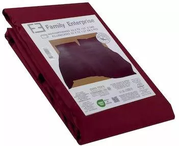 Μαξιλαροθήκη Family Enterprise Μονόχρωμο Βαμβακερή 50x70cm Μπορντό