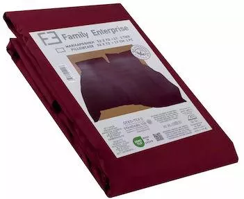 Μαξιλαροθήκη Family Enterprise Μονόχρωμο Βαμβακερή 50x70cm Μπορντό