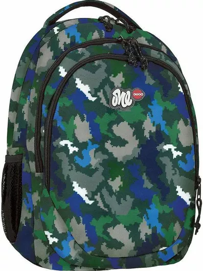 Σχολική Τσάντα Γυμνασίου - Λυκείου Lyc Sac Πλάτης Camo Pixels Πολύχρωμο