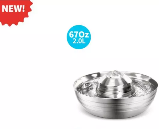 Συντριβάνι Σκύλου Pet Interest Αυτόματη 2100ml Ασημί