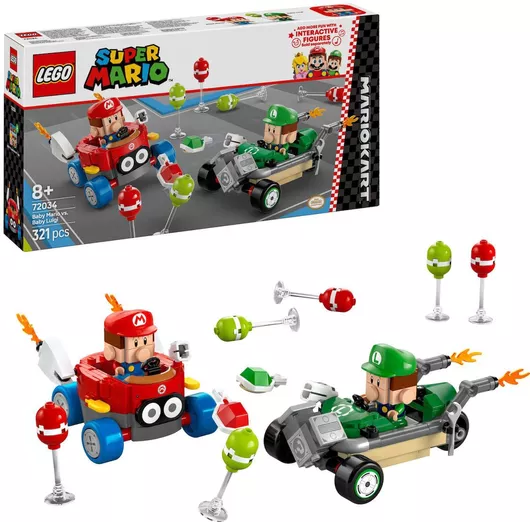 Lego Super Mario: Kart Baby Mario vs Baby Luigi για 8+ Ετών #72034
