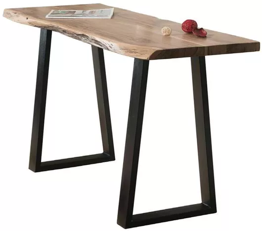 Κονσόλα Woodwell Lizard Slim Μέταλλο με Ξύλινη Επιφάνεια Ακακία 130x45x76cm Μαύρο