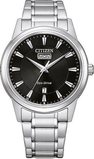 Ανδρικό Ρολόι Citizen AW0100-86E με Μεταλλικό Μπρασελέ Ασημί