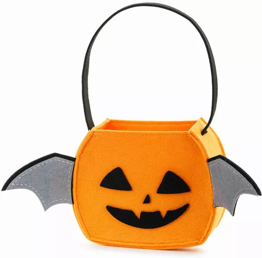 Αποκριάτικο Αξεσουάρ Party Deco Τσαντάκι Halloween Κολοκύθα Πορτοκαλί