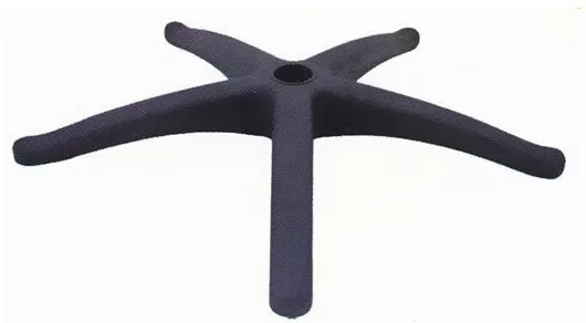 Αστέρι Καρέκλας Woodwell Μέταλλο 28x28x10cm Μαύρο