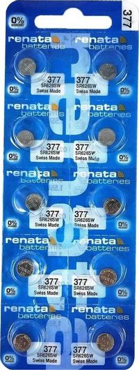 Renata 377 Μπαταρίες Silver Oxide Ρολογιών SR626 1.55V 10τμχ