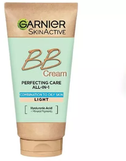BB Cream Garnier Skin Active Combination To Oily Skin με Υαλουρονικό Οξύ & Aloe Vera SPF25 Light 50ml
