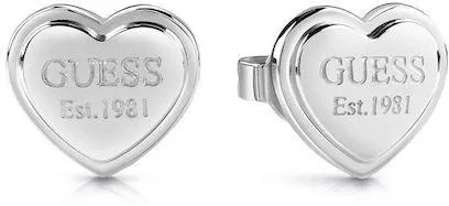 Γυναικεία Σκουλαρίκια Καρφωτά Guess από Ατσάλι με Σχέδιο Καρδιά 