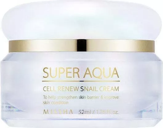 Κρέμα Προσώπου Missha Super Aqua Cell Renew Ενυδατική με Έκκριμα Σαλιγκαριού 52ml