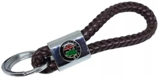 Μπρελόκ AlfaRomeo με 2 Κρίκους Καφέ