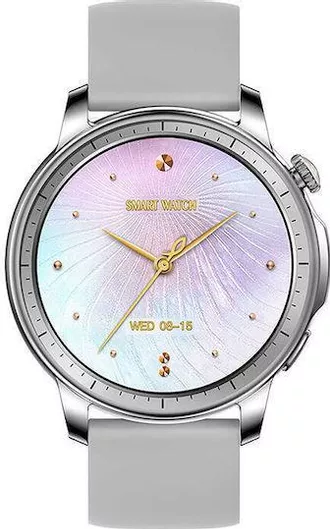 Colmi V65 Smartwatch με Παλμογράφο Γκρι