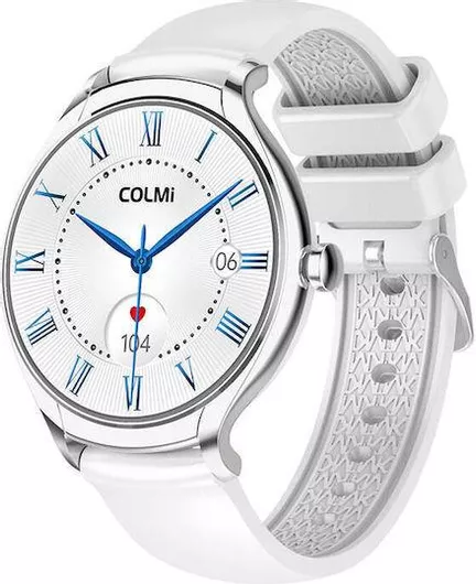 Colmi L10 39mm Smartwatch με Παλμογράφο Ασημί