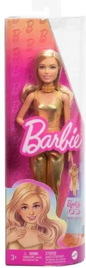 Κούκλα Barbie Fashionistas Golden Bodysuit για 3+ Ετών