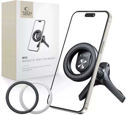Βάση Κινητού Αυτοκινήτου Tech-Protect N53 MagSafe στον Αεραγωγό με Μαγνήτη Μαύρο