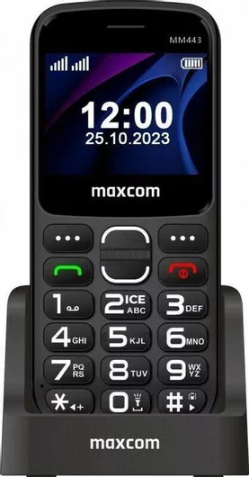Κινητό Απλής Χρήσης MaxCom ΜΜ443 Dual SIM με Κουμπιά Μαύρο