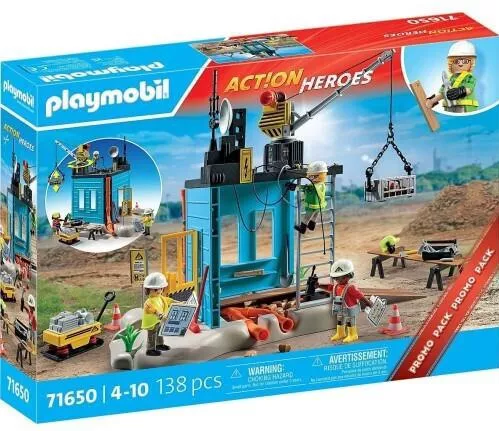 Playmobil Action Heroes Εργοτάξιο για 4+ Ετών #71650
