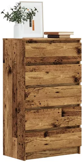 Συρταριέρα Κρεβατοκάμαρας vidaXL 855996 από Μοριοσανίδα με 5 Συρτάρια 60x36x103cm Καφέ