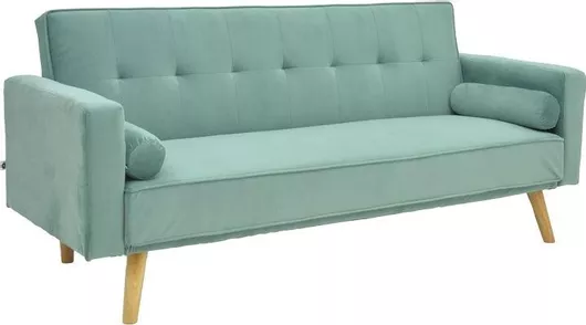 Καναπές-Κρεβάτι Pakoworld Success Τριθέσιος Ξύλο/Βελούδο 190x80x84cm Κυπαρισσί