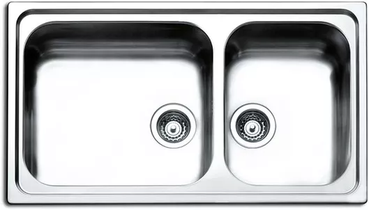 Νεροχύτης Κουζίνας Apell 8320-110 Ένθετος 86x50cm Ασημί
