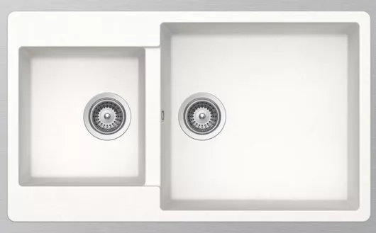 Νεροχύτης Κουζίνας Schock 31290-1301 Ένθετος 86x50-superwhitecm Superwhite