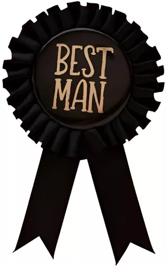Κονκάρδα "Best Man" Μαύρο