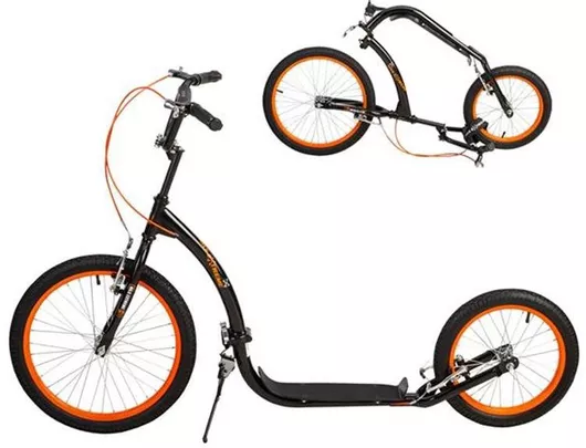 Παιδικό Πατίνι Nils Extreme WH227F Δίτροχο Μαύρο