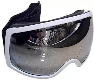 Μάσκα Σκι & Snowboard Tradesor Ενηλίκων με Φακό Καθρέπτη Λευκό/Ασημί