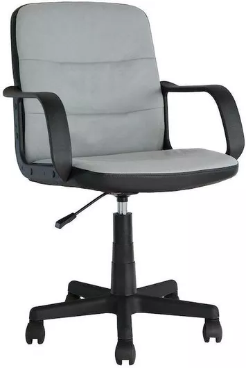 Καρέκλα Γραφείου ArteLibre Istros Ύφασμα/PVC 56x57x85-97cm Γκρι