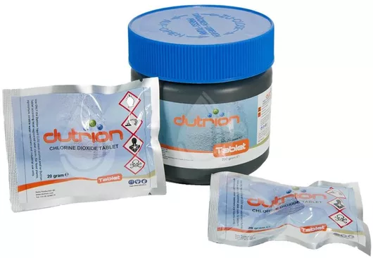 Ταμπλέτα για Απολύμανση Dutrion Διοξείδιο του Χλωρίου 20gr Σετ 2τμχ