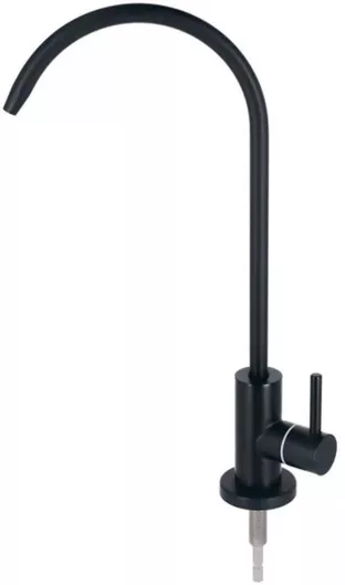 Βρυσάκι Filtrato F02D/B Deluxe Μονό Ανοξείδωτο Μαύρο