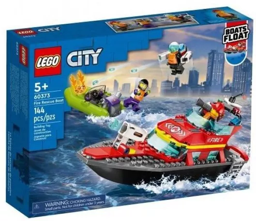 Lego City Fire Rescue Boat για 5+ Ετών #60373