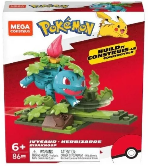 Τουβάκια Mega Pokemon Σετ Ivysaur Herbizarre #GDW29/HGC20 για 6+ Ετών 86τμχ