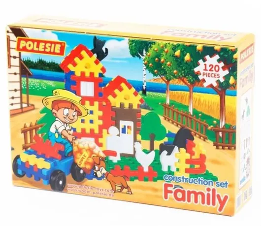 Τουβάκια Polesie Μπλοκ Κατασκευή Wader για 3+ Ετών Σετ 120τμχ