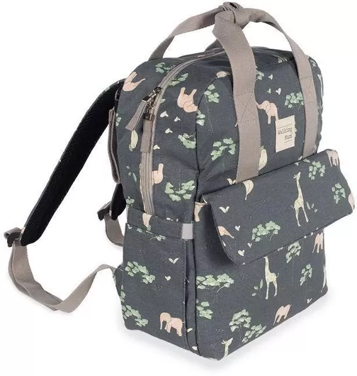 Τσάντα - Αλλαξιέρα Walking Mum Baobab Πλάτης 28x12x37cm Γκρι