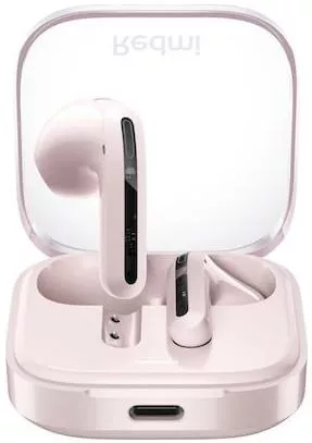 Bluetooth Handsfree Xiaomi Redmi Buds 6 Active Ακουστικά με Θήκη Φόρτισης Ροζ