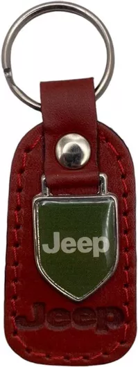 Μπρελόκ Jeep από Δέρμα Κόκκινο