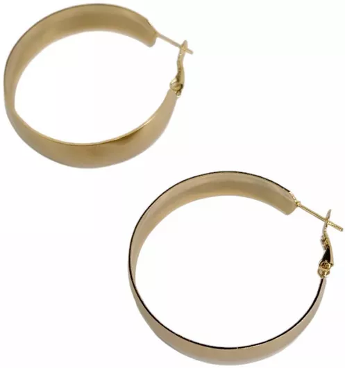 Γυναικεία Σκουλαρίκια Κρίκοι Kostibas Fashion από Ατσάλι 40mm