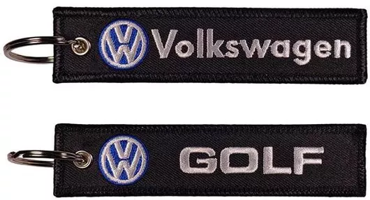 Μπρελόκ Volkswagen Golf από Ύφασμα Μαύρο