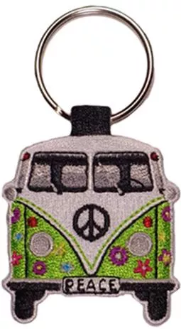 Μπρελόκ Vw Caravan από Ύφασμα Πράσινο