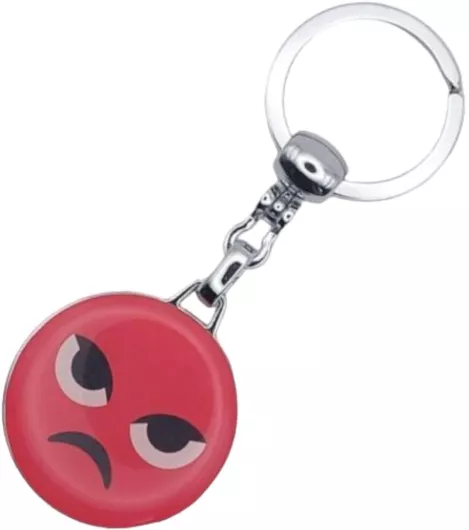 Μπρελόκ Emoji Angry από Μέταλλο Κόκκινο