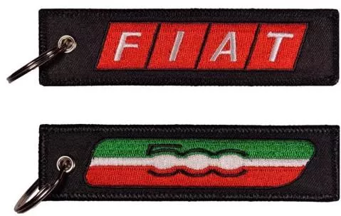 Μπρελόκ Fiat 500 από Ύφασμα Μαύρο