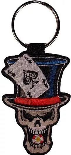 Μπρελόκ Skull Ace από Ύφασμα Μπλε