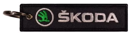 Μπρελόκ Skoda από Ύφασμα Μαύρο